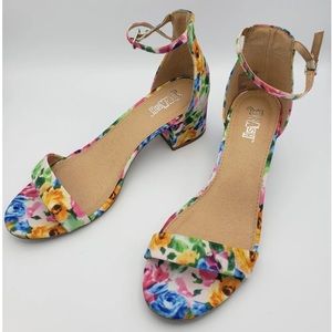 BRASH Floral Open Toe Strappy Heel 🌸💐